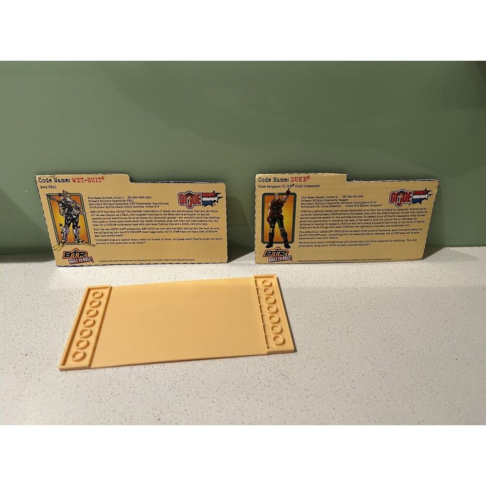 G I JOE File I.D. Card Filecard Duke 2003 Over Kill V4 (Internet Exclusive)